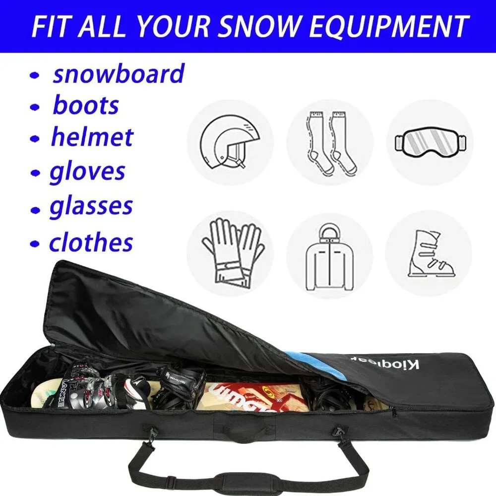 Reinforced Padded snowboard Bag 165cm